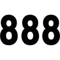 Factory Effex Pro Number 8 - Black - 8" | 02-4368