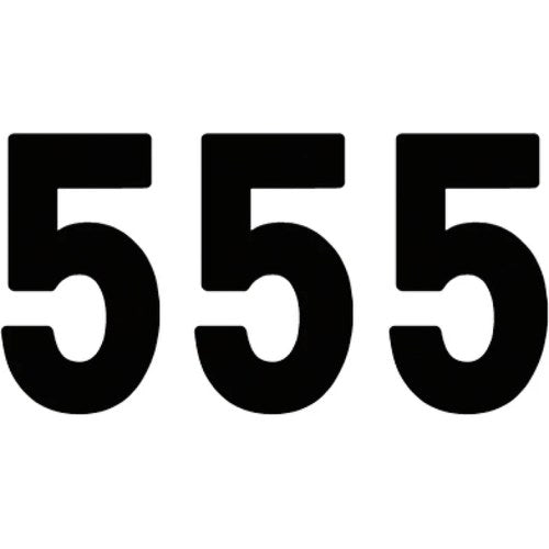 Factory Effex Pro Number 5 - Black - 8" | 02-4365