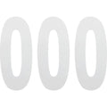 Factory Effex FX Number 0 - White - 8" | 02-4480