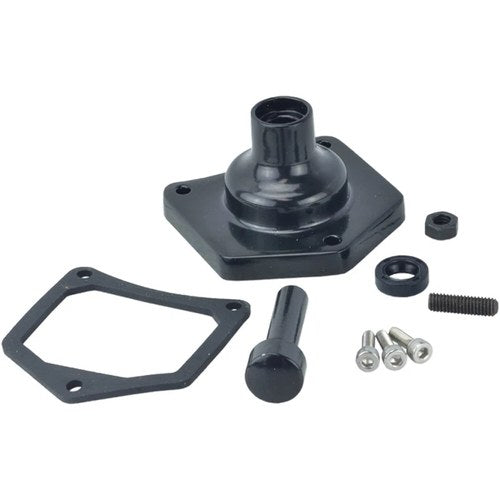 Drag Specialties Solenoid End Cover - Starter Button - Gloss Black | 79-4004
