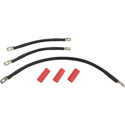 Drag Specialties Black Battery Cable Set - '91-'93 Dyna | E25-0091B-T3