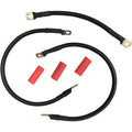 Drag Specialties Black Battery Cable Set - '65-'84 FL | E25-0091B-T6