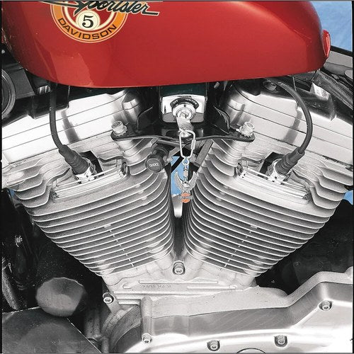 Drag Specialties Head Bolt/Spark Plug Covers - Chrome - XL | 35-0102-BC251