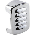Drag Specialties Louvered Coil Cover - Harley Davidson - Chrome | 13005-SC4