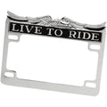 Drag Specialties Chrome Live Ride License Frame | 28-6014-BC732