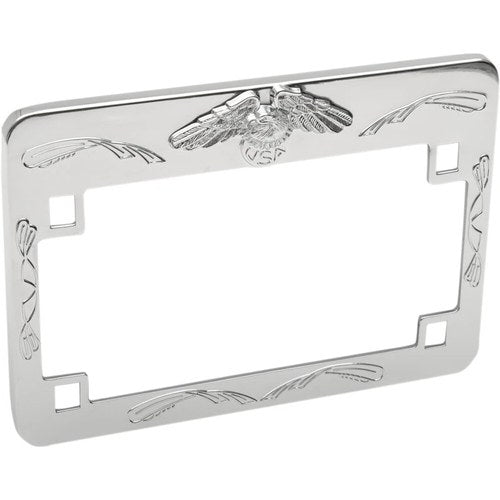 Emgo Eagle License Plate Frame - Chrome | 86-42630