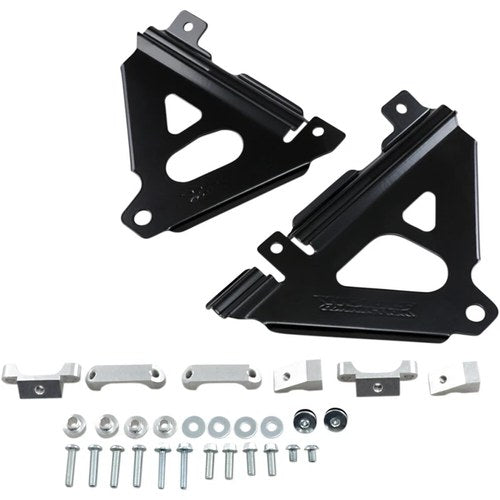 Works Connection Radiator Brace - Black -Kawasaki | 18-B300