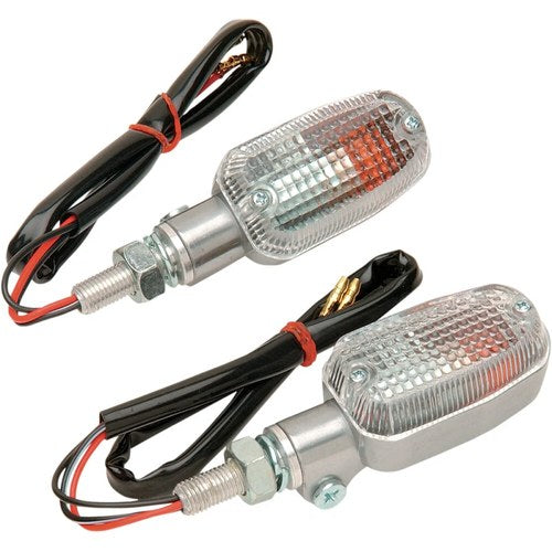 K&S Technologies Marker Light - Dual Filament - Aluminum/Clear | 25-8305