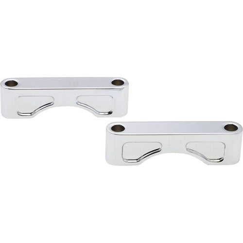 Klock Werks Hugger Front Fender Mounting Blocks - Chrome | KW05-01-0102-C