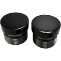 LA Choppers Flush-Mount Fork Cap - Gloss Black Powder Coat - 39 mm | LA-7504-39B