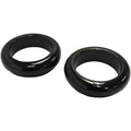 LA Choppers Fork Dust Covers - 39 mm - Gloss Black Powder Coat | LA-7503-39B