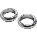 LA Choppers Fork Dust Covers - 39 mm - Chrome | LA-7503-39