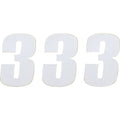 Moose Racing Race Number 3 - White - 4.5" | 80003
