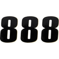 Moose Racing Race Number 8 - Black - 4.5" | 80018