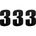 Moose Racing Race Number 3 - Black - 6" | 80113