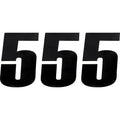 Moose Racing Race Number 5 - Black - 6" | 80115