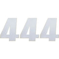 Moose Racing Race Number 4 - White - 6" | 80104