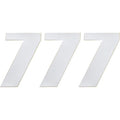 Moose Racing Race Number 7 - White - 6" | 80107
