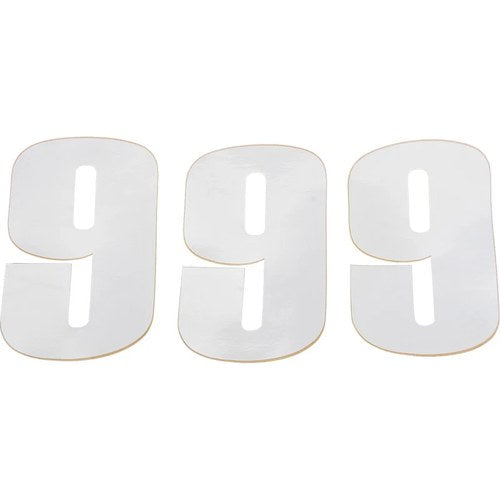 Moose Racing Race Number 9 - White - 6" | 80109