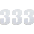 Moose Racing Race Number 3 - White - 6" | 80103