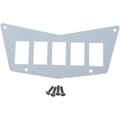Moose Utility Division Dash Plate - White - 5 Switch - Rzr | 100-4381-PU