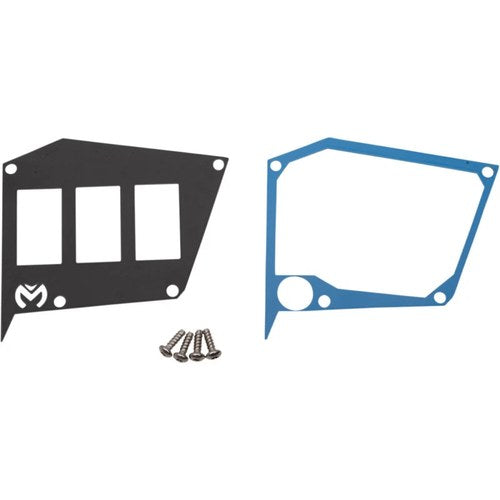 Moose Utility Division Dash Plate - Blue - Rzr | 100-5067-PU