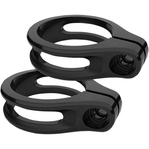 Roland Sands Design Fork Clamp Mounts - Gloss Black | 02072013B