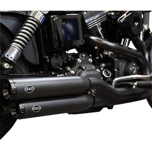 S&S Cycle Grand National Mufflers - Ceramic Black | 550-0725