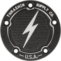 Thrashin Supply Co Point Cover - Dish - Black - Twin Cam | TSC-3026-4