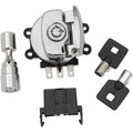 Drag Specialties Side Hinge Ignition Switch with Fork Lock - Chrome | 21-0209K