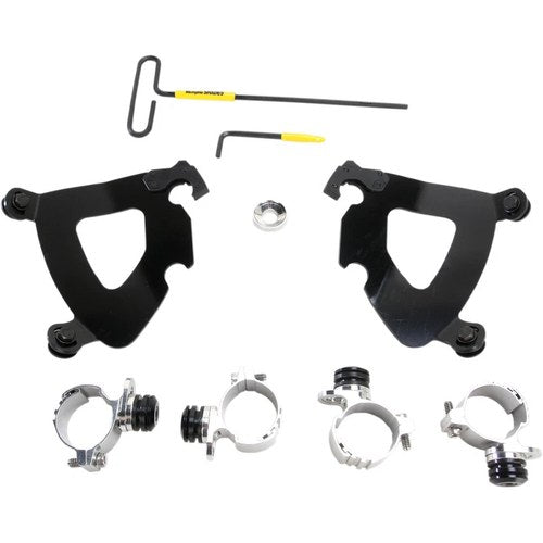 Memphis Shades Gauntlet Fairing Trigger-Lock Mount Kit - XL883 (Black) MEB2002