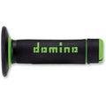 Domino Black/Green Dually Half Waffle Grips | A02041C4440