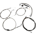 LA Choppers Standard Braided Handlebar Cable/Brake Line Kit | LA-8006KT-13M