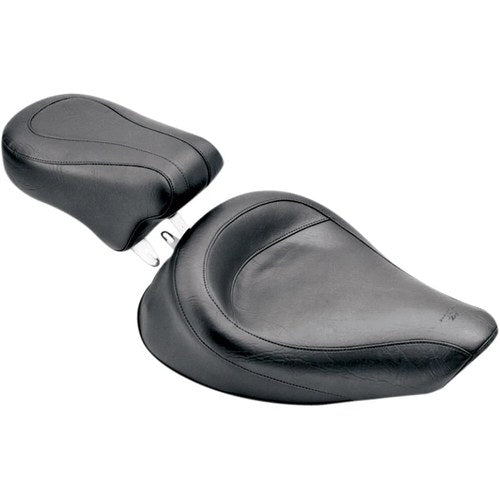 Mustang Vintage Solo Seat - Fxd (Black) 76107