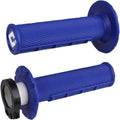 Odi Blue Half Waffle MX Grips | H36HWU