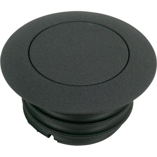 Drag Specialties Pop-Up Gas Cap - Black Wrinkle - Non-Vented | 03-329B-B