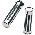 Pro-One Performance Chrome Handlebar Grips w/ Ribs for Roy Star | 802450