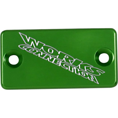 Works Connection Aluminum Front Brake Reservoir Cover Kawasaki (Green) 21-128