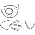 Burly Brand Complete Stainless Braided Handlebar Cable/Brake Line Kit | B30-1159