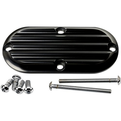 Joker Machine Inspection Cover - Black - Finned | 06-95-1