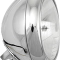 HardDrive 7in Grooved Chrome Headlight Bottom Mount - 12v 60/55w H4 | L20-6084GD