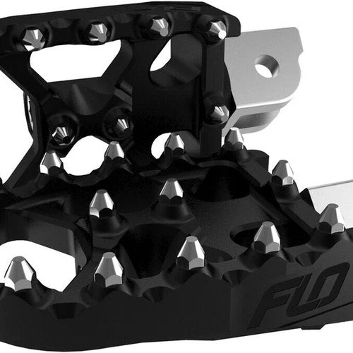 Flo Motorsports Moto Style Footpeg Set Black M8 Softail | FPEG-800-3