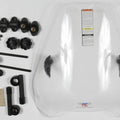 National Cycle Deflector Screen DX for 7/8in Handlebars, 15.5in - Clear | N25040