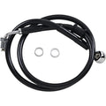 Drag Specialties Brake Line - 18- Softail Black +10" | 618604-10BLK