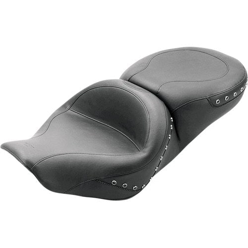 Mustang Wide Studded Touring 2-Up Seat - Flhr (Black) 75577