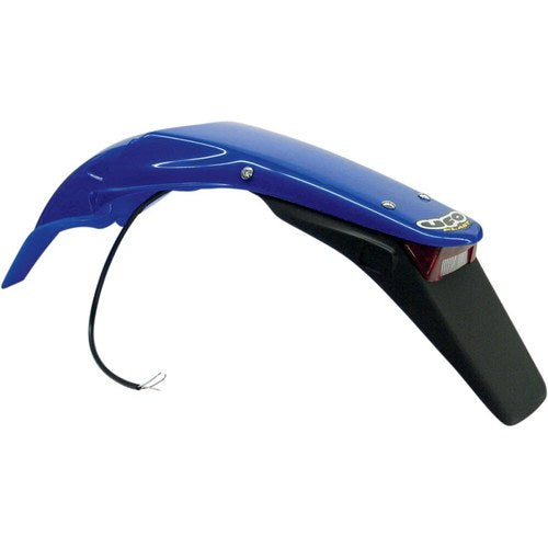 UFO Enduro Rear Fender w/21/5W Light - Reflex Blue | YA03868-089