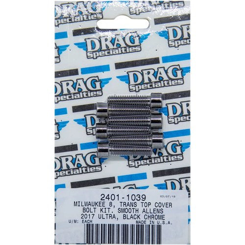 Drag Specialties Bolt Kit M8 Transmission Top Black/Chrome | MK786SBK