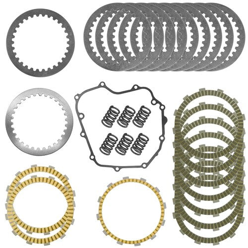 Clutch Friction Steel Plates Kit for Kawasaki Ninja ZX-14R ZX14R ZX1400 2012-23