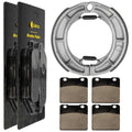 Front Brake Pads & Rear Brake Shoes for Suzuki VS750GLP Intruder 750 1988-1991