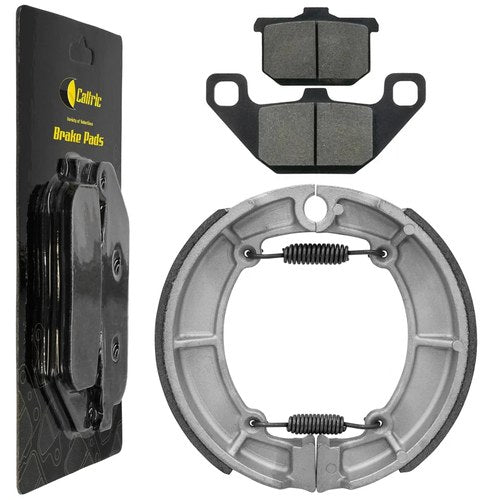 Front Brake Pads & Rear Shoes for Kawasaki ZL600A Eliminator 600 1986 1987